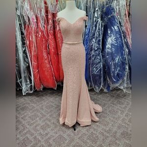 RACHEL ALLAN BLUSH 2 PROM DRESS